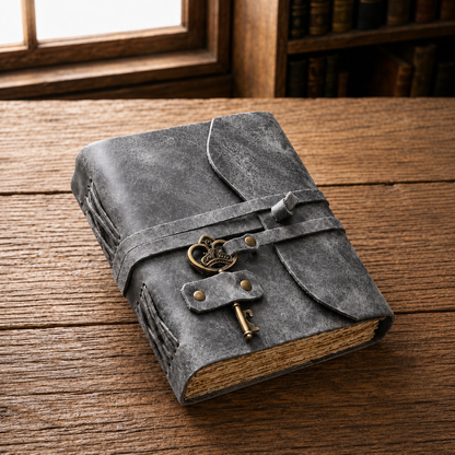 Remi® Vintage Leather & Cotton Journal